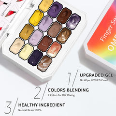 Karroy solid nail gel delivers pigmented, bold gradient finishes.