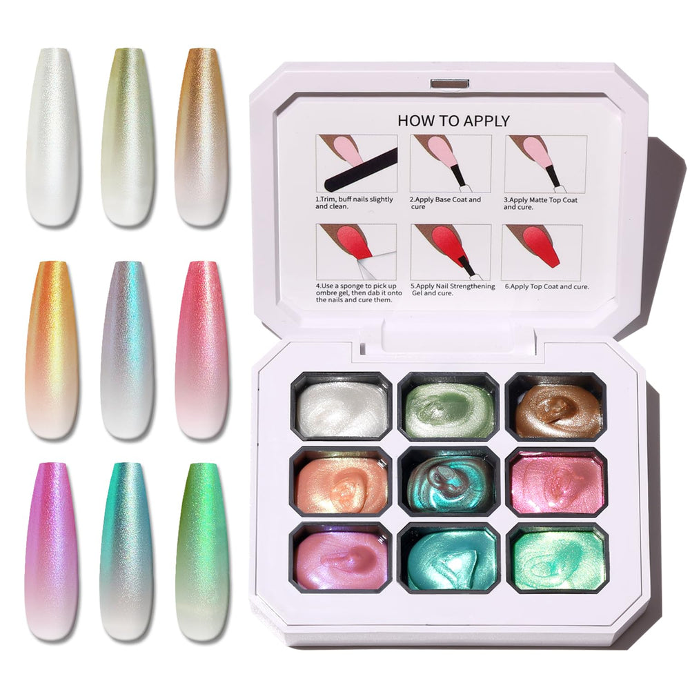 Karroy sponge-pat ombre nail gel for easy gradient color on nails