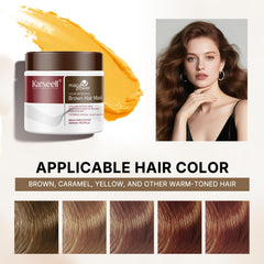 Karseell color depositing conditioner cream on hair closeup shows smooth application.