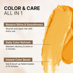 Karseell color depositing conditioner jar evenly coats hair for refreshed shade.