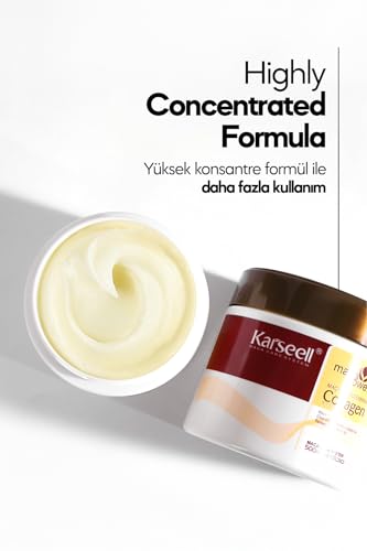 Karseell collagen treatment visual emphasizing strand strength
