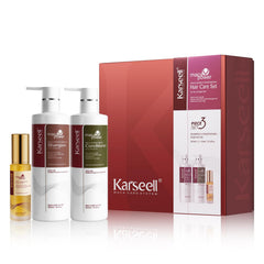 Karseell shampoo bottle 16.9oz delivers moisture and shine.