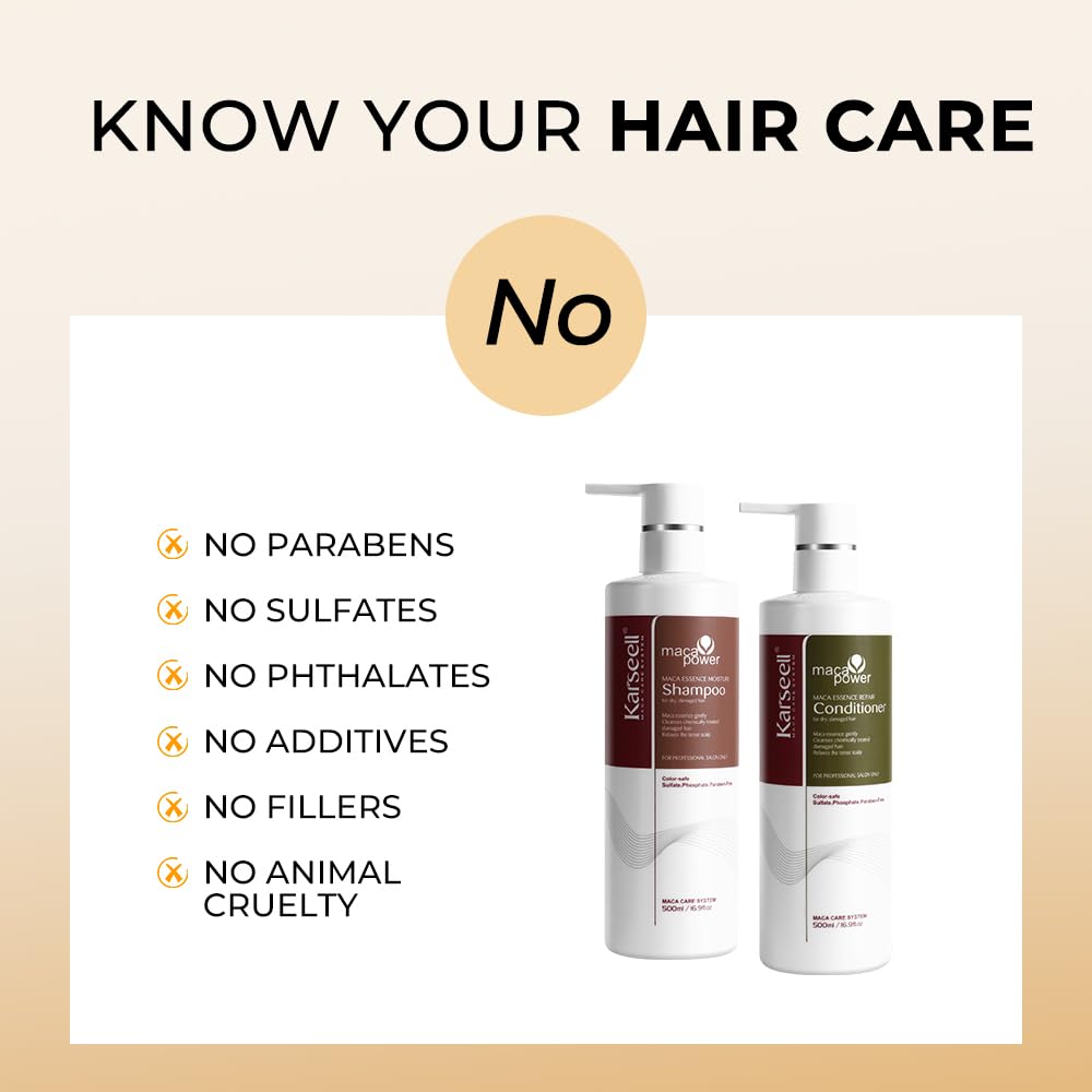 Karseell shiny hair after treatment implies healthy-looking luster