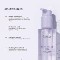 Karuna camellia oil formula nourishes while cleansing for all skin types