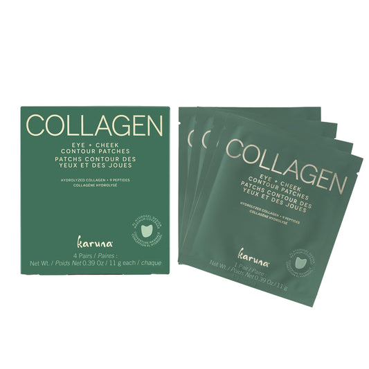 Karuna Skin collagen eye mask provides deep hydration for tired eyes.
