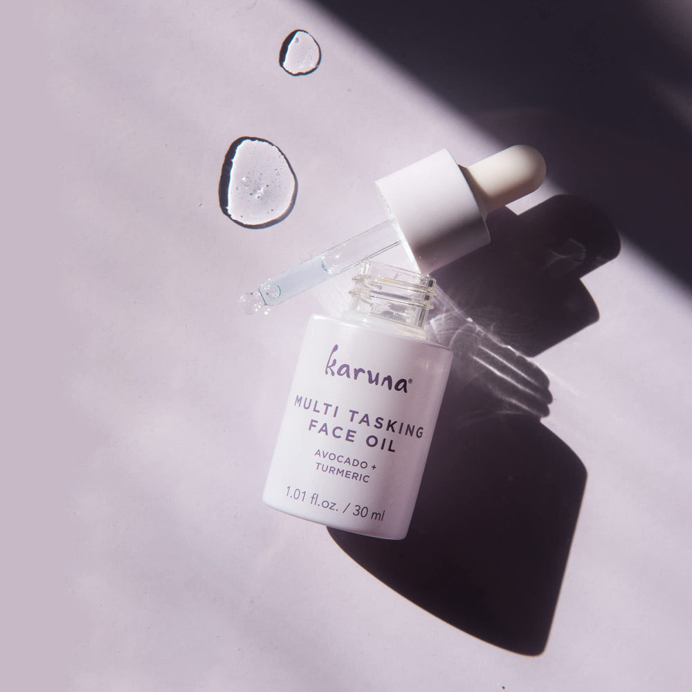 Karuna macadamia seed oil emphasizes Omega fatty acids for balanced appearance