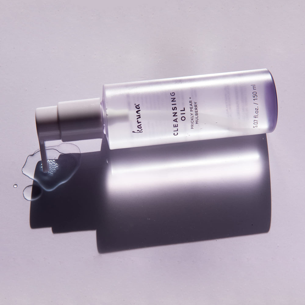 Karuna travel-size cleansing oil in 150 ml bottle for on-the-go routines