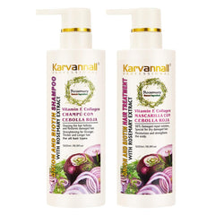 Karvannall Rosemary Biotin Shampoo bottle cleans gently while boosting natural shine