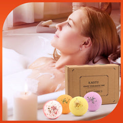 KASTU bath bomb gardenia softening skin scent