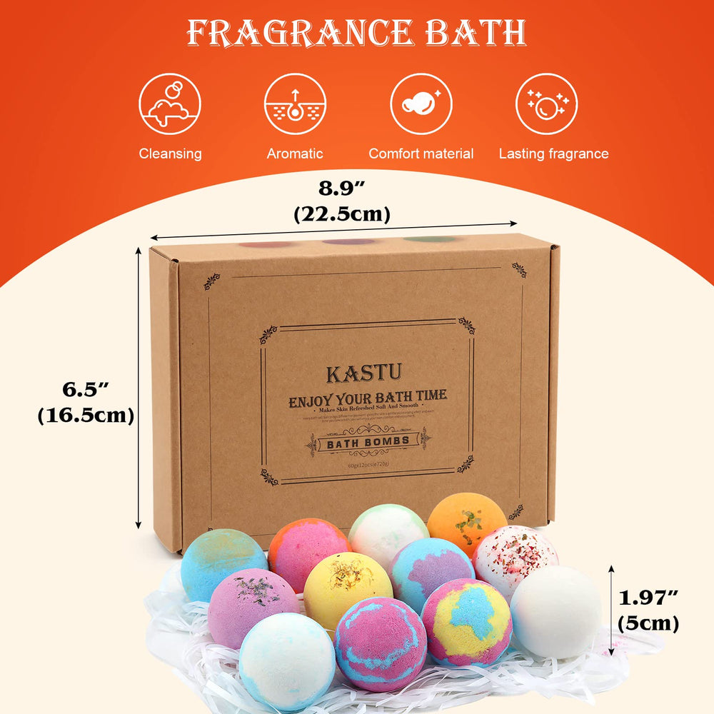 KASTU bath bomb orange zest for uplifting mood