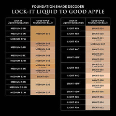 Kat Von D Good Apple foundation balm tube emphasizes warm undertone matching golden skin.