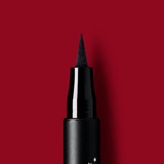 Kat Von D Ultra Ink Liner flexible tip for precise control.