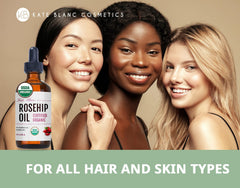 Rosehip Oil nourishes hair ends and moisturizes nails.