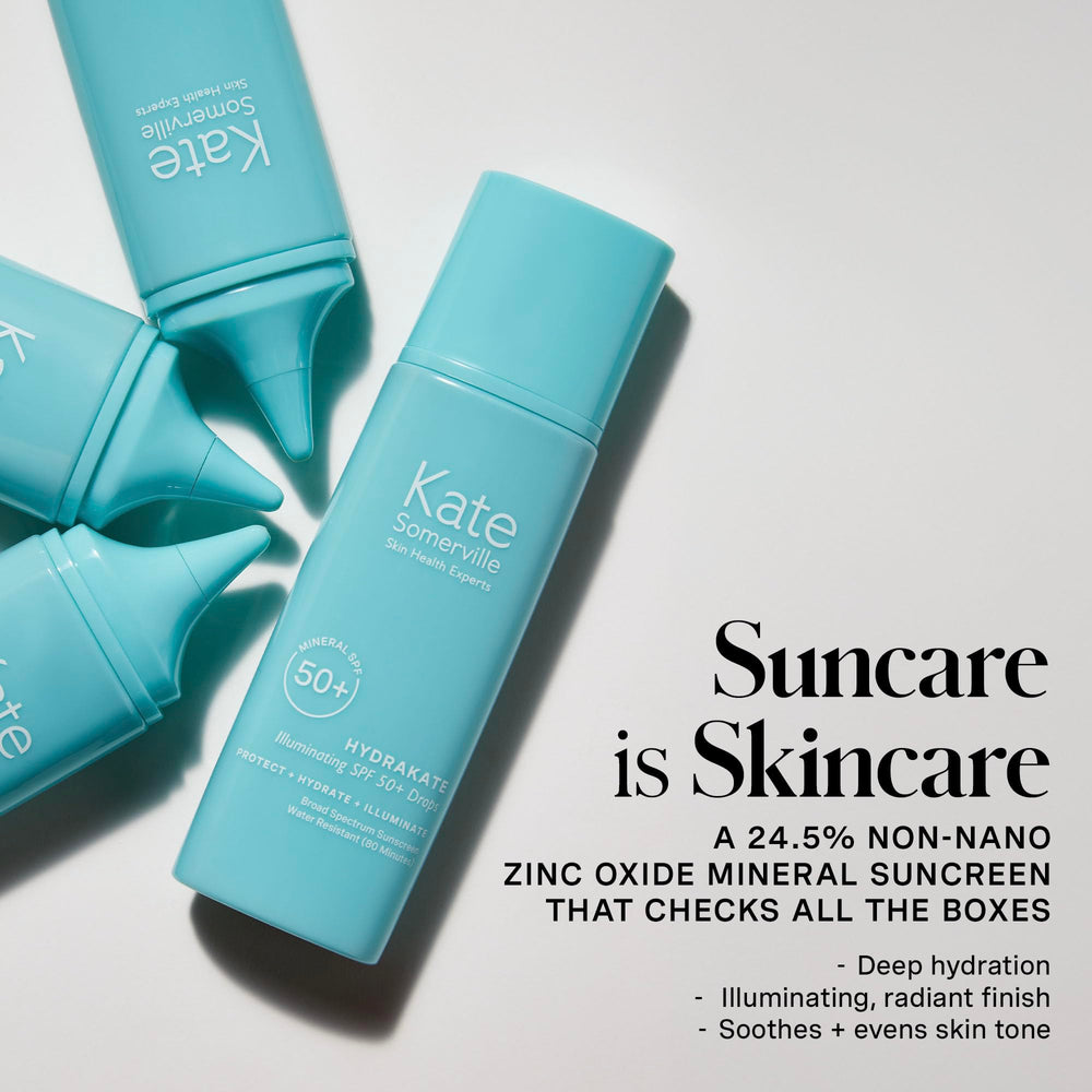 Kate Somerville HydraKate Illuminating Sunscreen Drops SPF 50+ provides even coverage