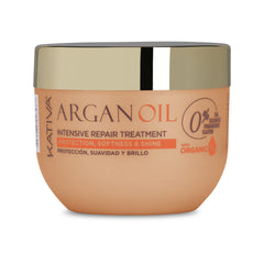 KATIVA Argan Oil Intensive Repair Mask bottle delivering salon-grade hydration for dry hair