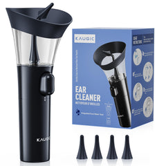 KAUGIC manual ear wax cleaner showing seamless one-handed operation for precise ear cleaning