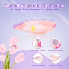 Kawyehu lightweight ABS nails designed for comfortable wear on small nails.