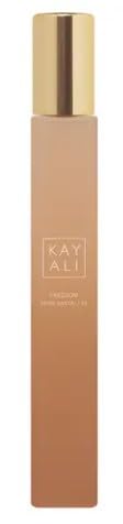 Kayali Freedom Musk Santal travel spray close-up, ideal for on-the-go touch-ups