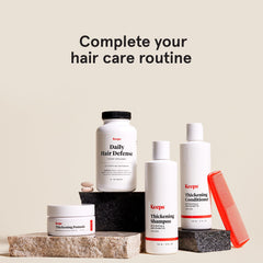 Keeps Daily Hair Supplement packaging box, suggesting a dependable 3-month plan.