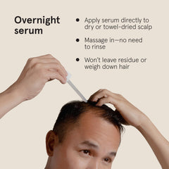 Keeps nourishing and exfoliating formula label emphasizes scalp renewal.