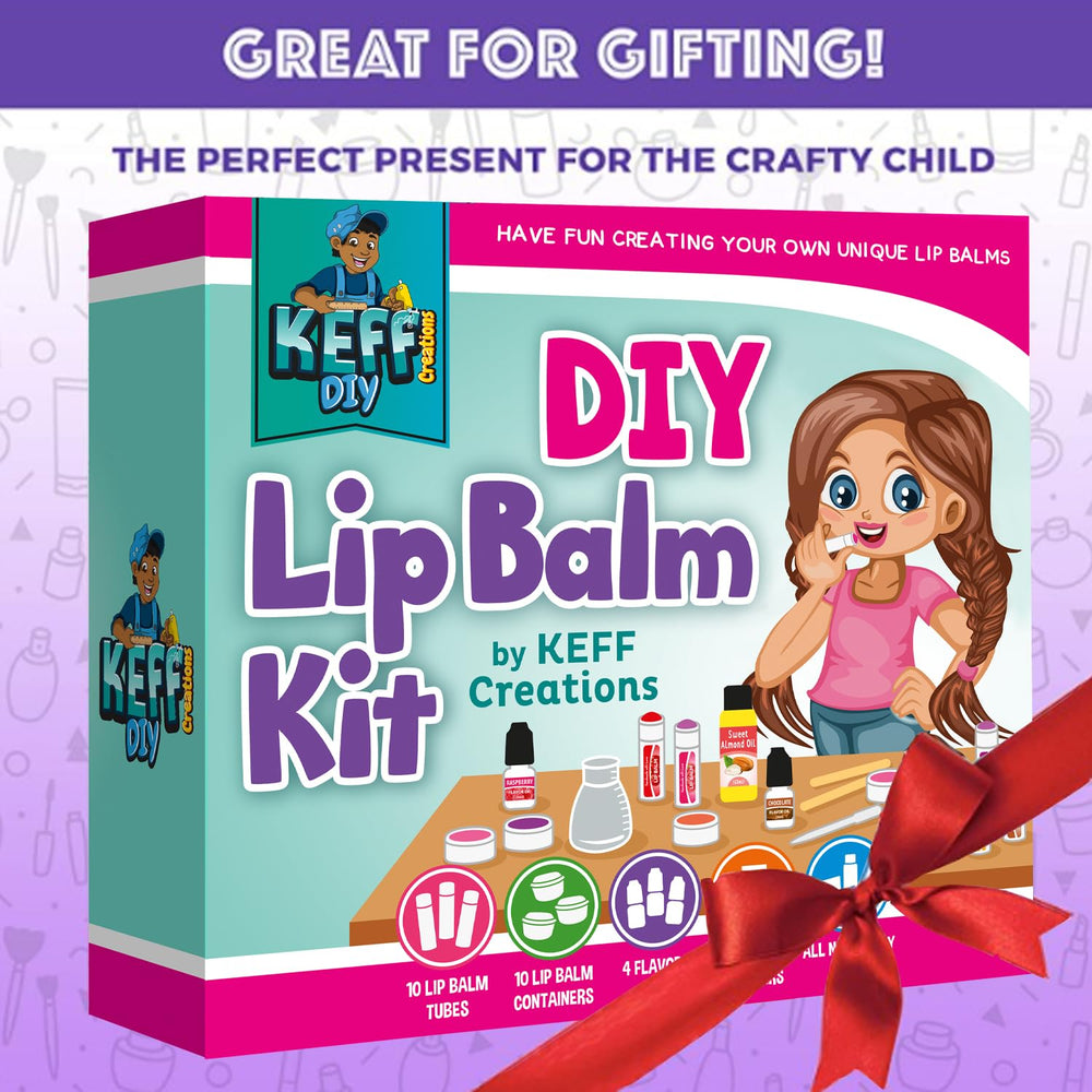 KEFF gift-ready packaging ready to present a DIY lip balm gift
