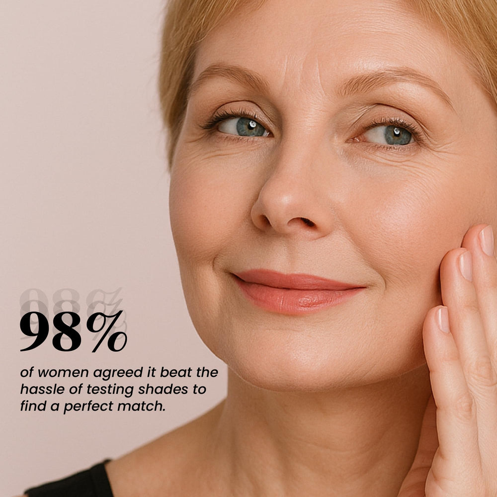 Kehyla Beauty Color Changing Foundation application brush demonstrates effortless blending.