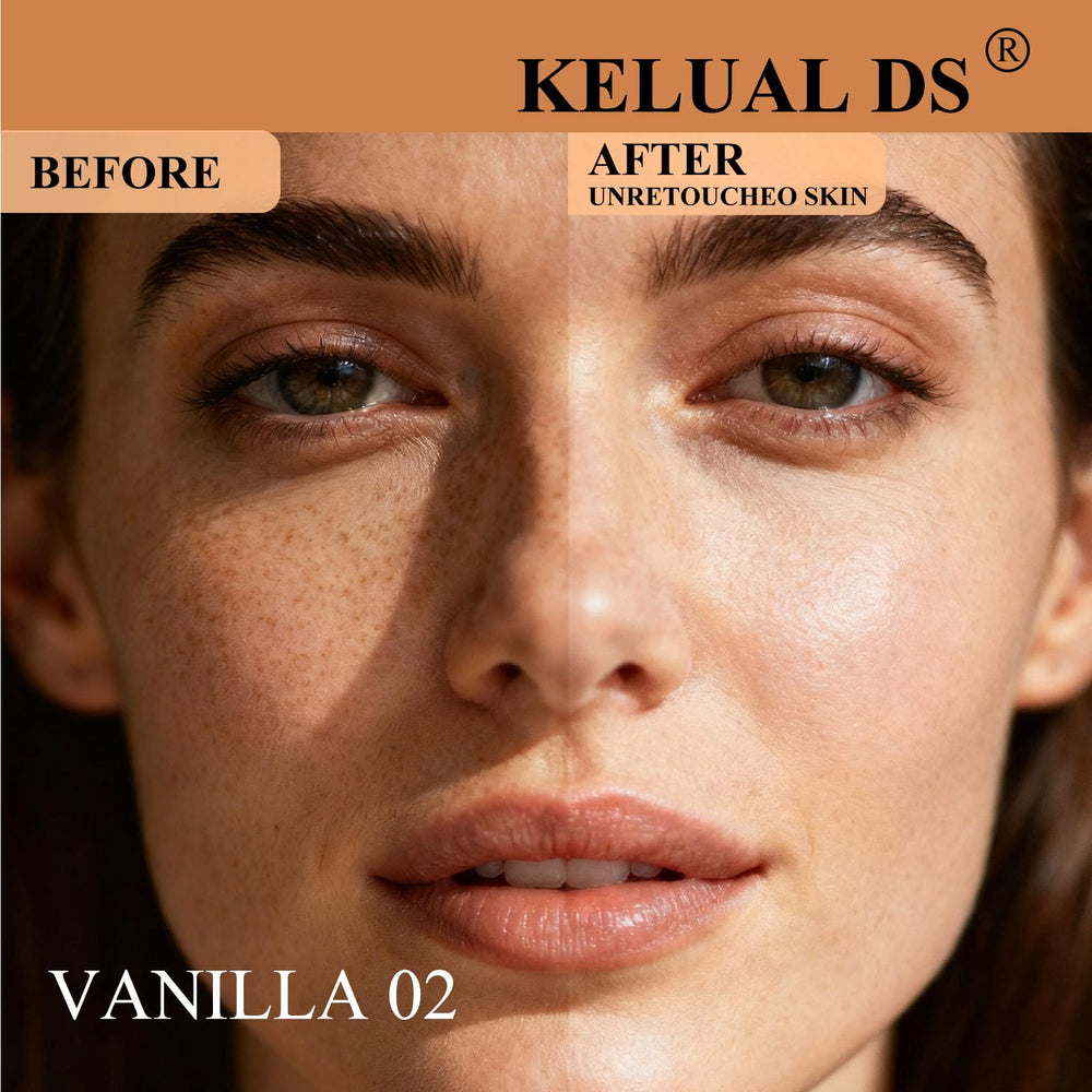 KELUAL DS silky texture being applied for smooth, hydrating coverage.
