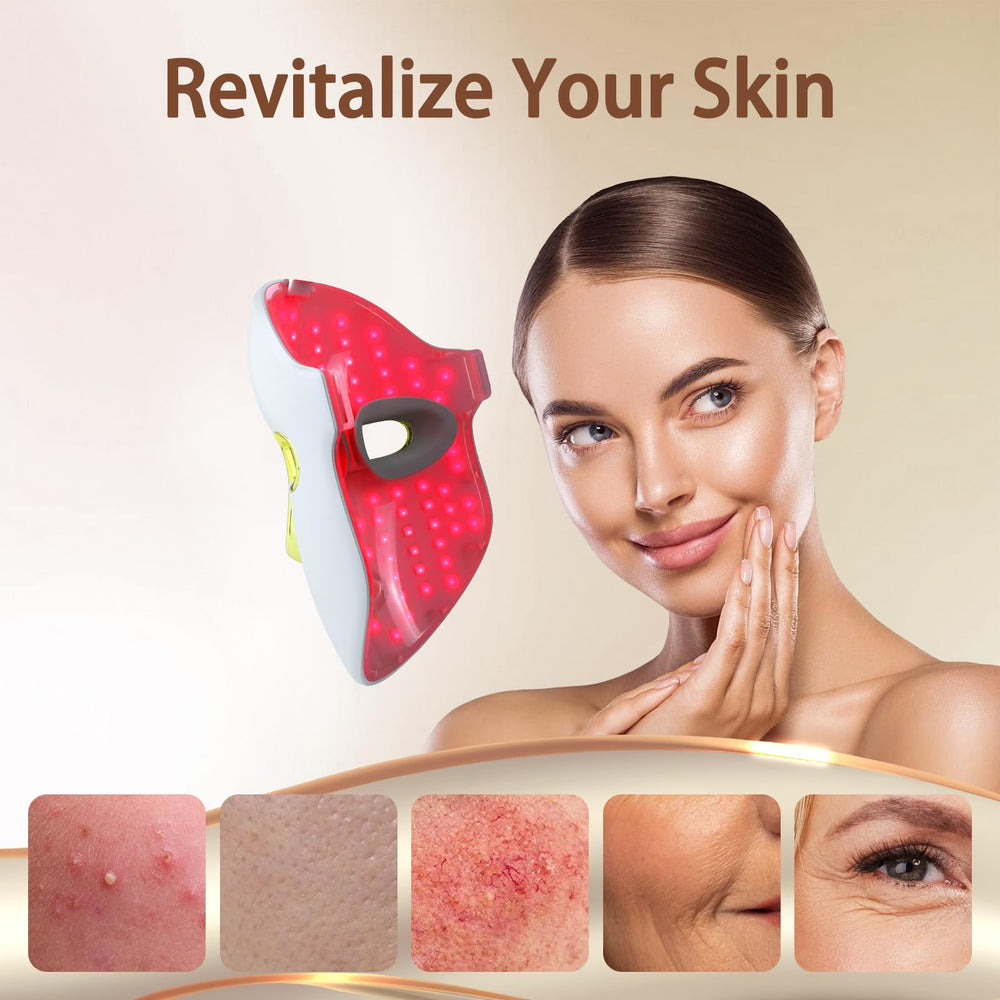 Kelyoo red-blue light therapy modes for anti-aging and blemish care.