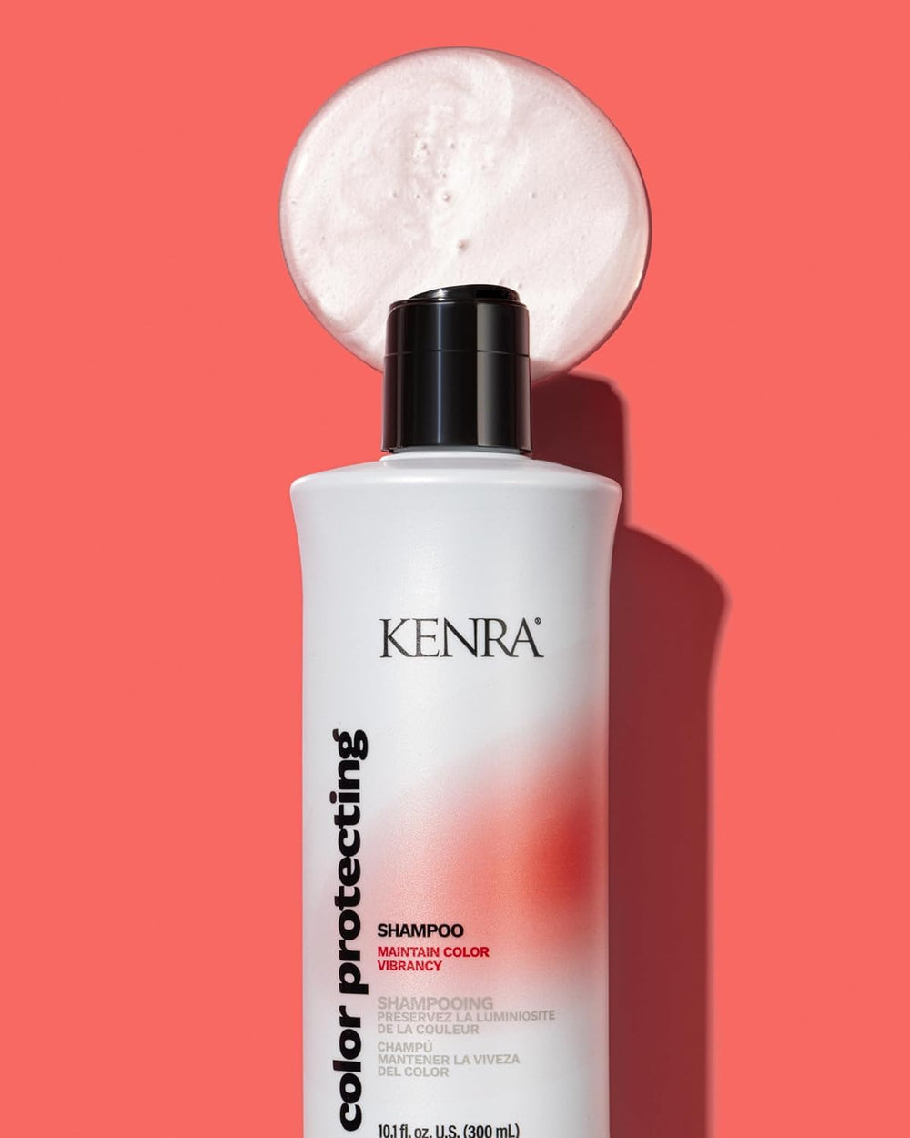 Kenra Color Protecting Conditioner bottle front highlights softness and shine for color-treated hair.
