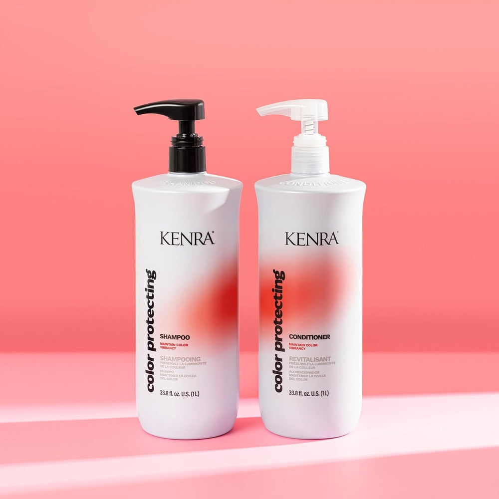 Kenra Color Protecting Conditioner rinse suggesting nourishment and shine