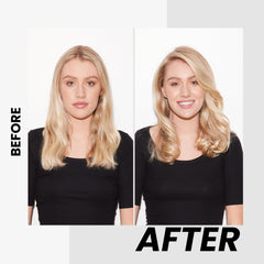 Mist being applied to finished style, providing definition without heaviness.