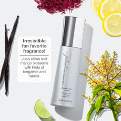 Mist from Kenra Platinum Blow-Dry Spray applied to hair for detangling and smoothness