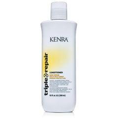 Kenra Triple Repair Conditioner cap closeup showing peptide fortification for strength.