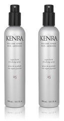 Kenra Volume Spray 25 bottle close-up provides a premium finishing hold.