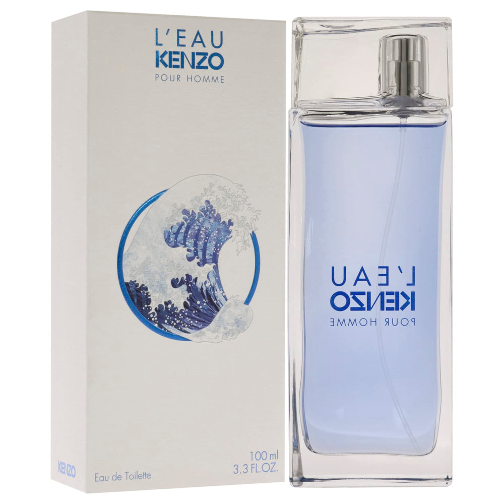 Kenzo L'Eau Pour Homme bottle resting on a surface