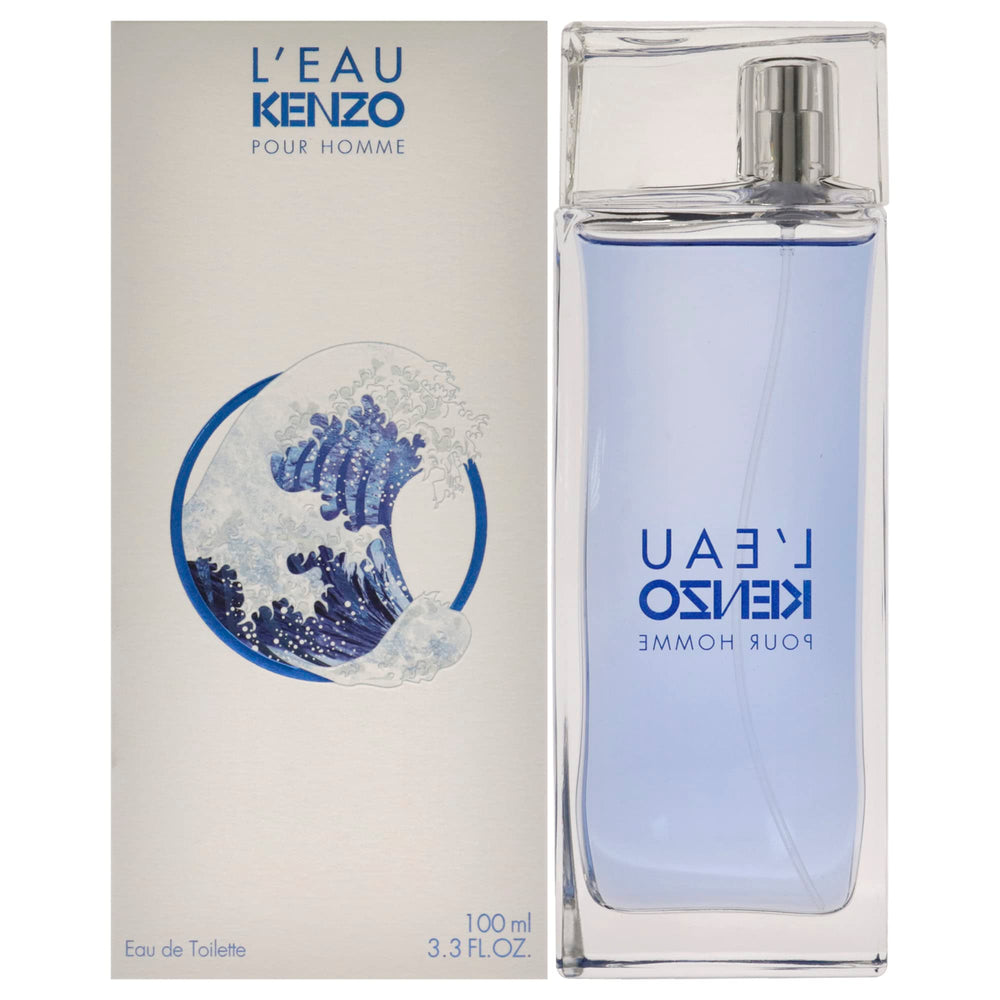 Kenzo L'Eau Pour Homme box packaging and branding