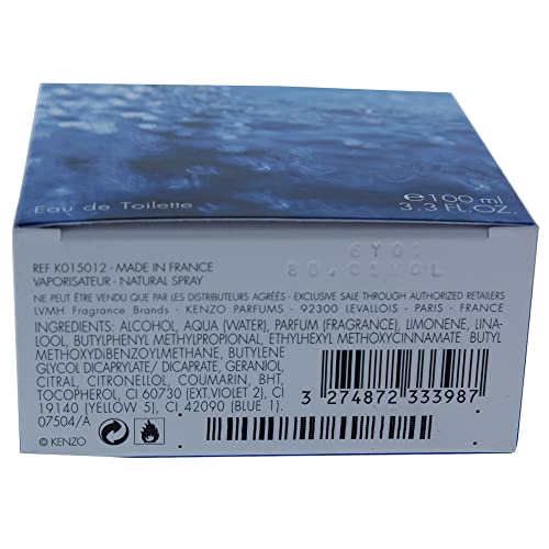 Kenzo L'Eau Pour Homme precise mist pump in use for freshness