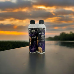 KERA FRUIT 8oz duo packaging with treatment and shampoo