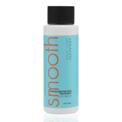 KERAGEN Brazilian Keratin Treatment bottle front shows smoothing potential for dry, frizzy hair
