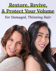 Keranique Damage Control Set conditioner smooths and moisturizes damaged hair
