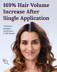 Keranique Keratin Amino Complex cream-gel shows smooth application for detangling and protection