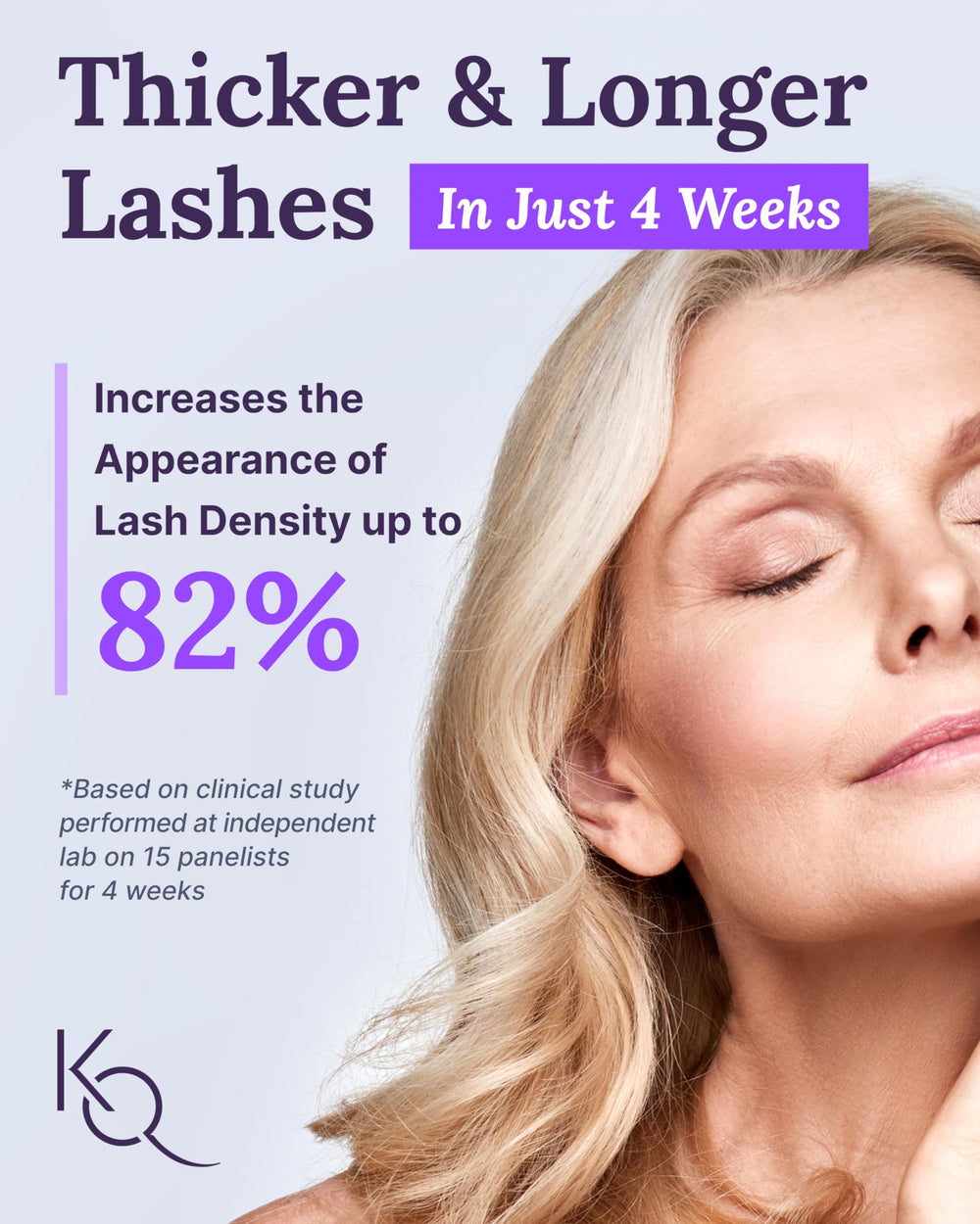 Keranique Lash Growth Serum wand applicator for precise lash line application and control