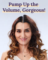 Keranique Volumizing Conditioner bottle pour for smooth detangling and fuller-looking hair