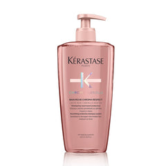 Kérastase Chroma Absolu Chroma Respect Shampoo bottle for color-treated hair provides protective nourishment.