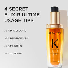 KÉRASTASE Elixir Ultime texture detail on radiant strands