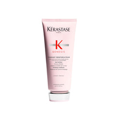 Kerastase Genesis bottle shows fortifying hydration for weak hair.