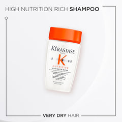 KÉRASTASE Nutritive Bain Satin Riche ingredients highlight plant-based proteins.