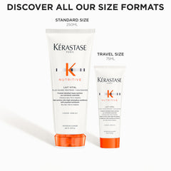 Kerastase Nutritive Lait Vital soft hair texture after use.