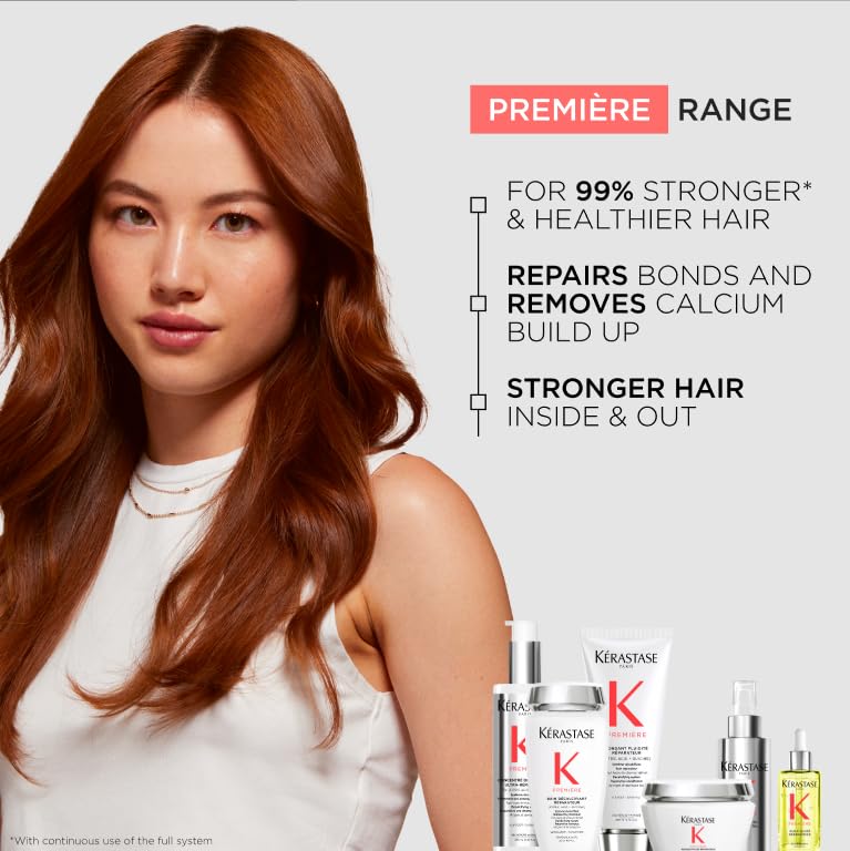 KÉRASTASE Premiere routine application demonstrates a full bond repair process
