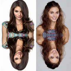 KERATIN RESEARCH Forte results on hair after treatment for shine and frizz reduction.